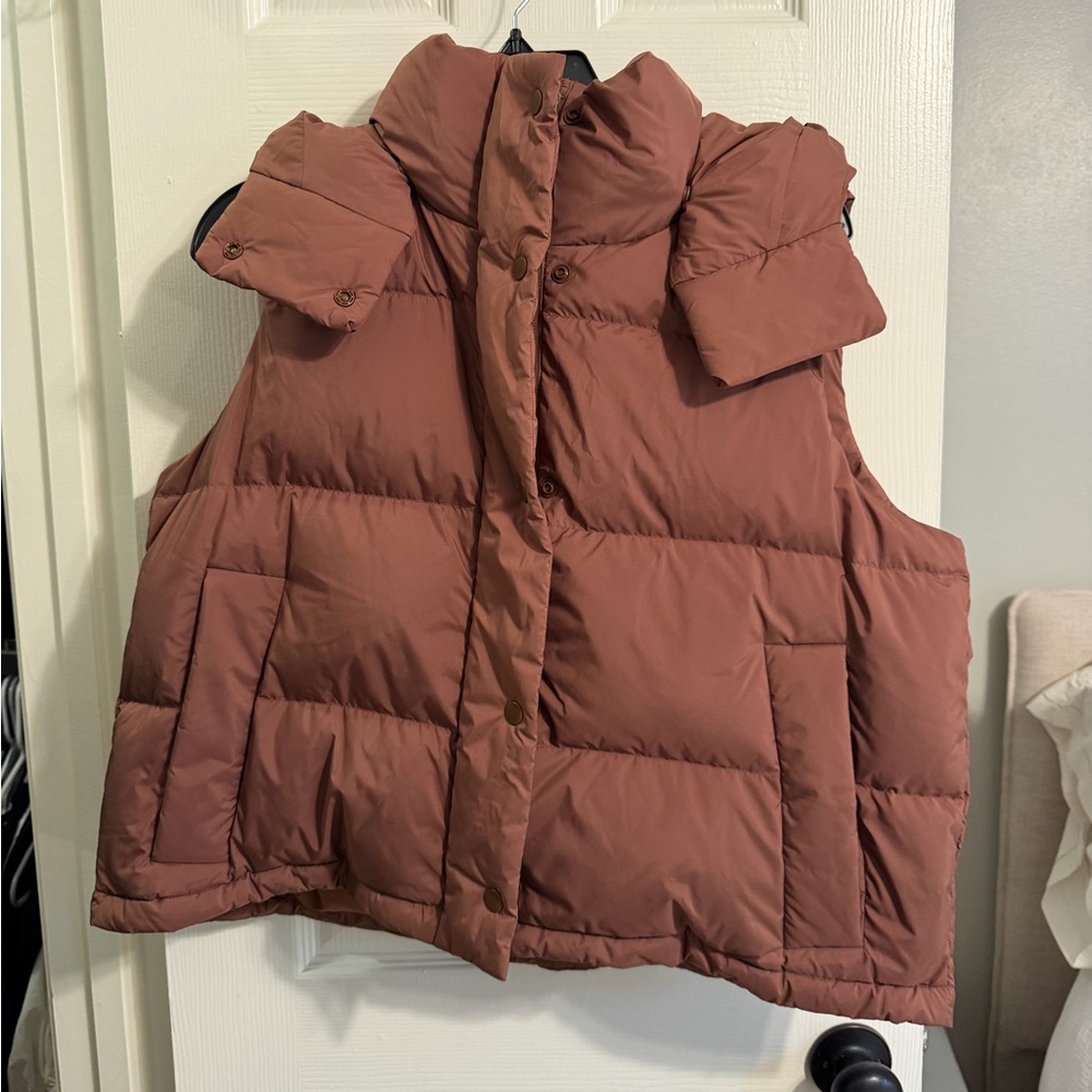 lululemon athletica Rust-Colored Puffer Vest